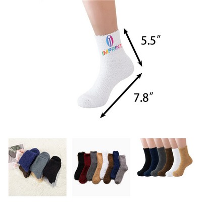 Cozy Plush Microfiber House Socks for Men